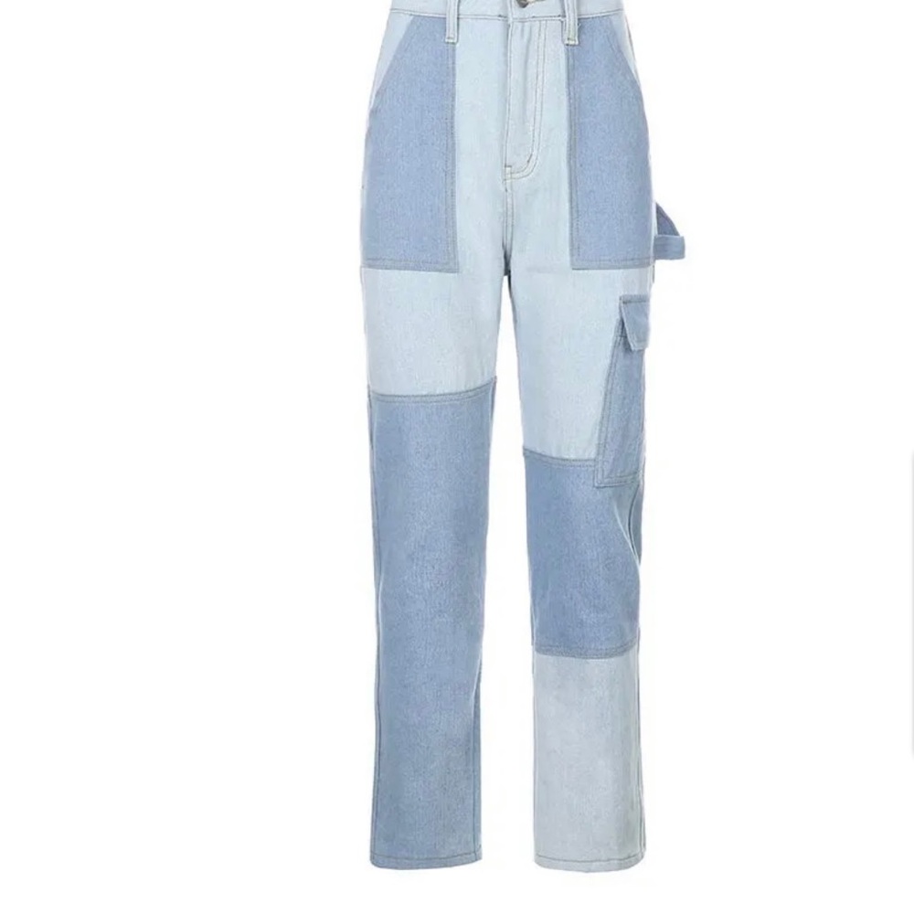 Colorblock jeans